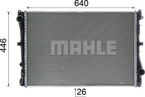 MAHLE CR 2101 000P - Radiator, engine cooling onlydrive.pro