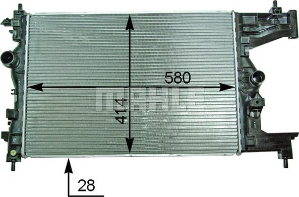 MAHLE CR 2114 000P - Radiator, engine cooling onlydrive.pro