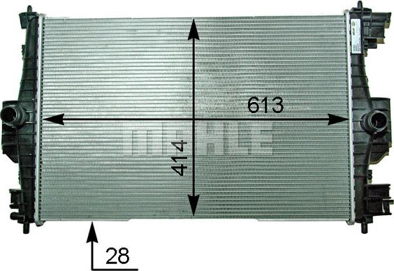 MAHLE CR 2121 000P - Radiator, engine cooling onlydrive.pro