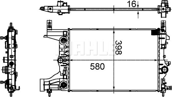 MAHLE CR 2122 000S - Radiator, engine cooling onlydrive.pro