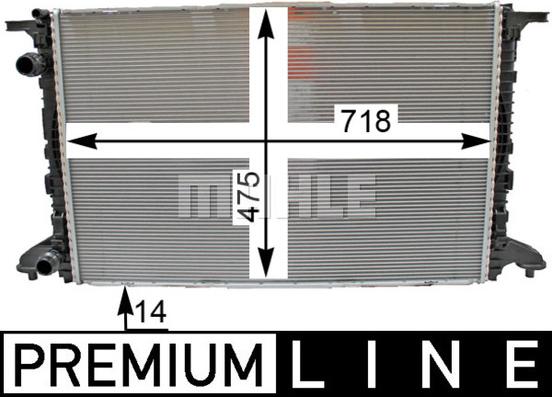 MAHLE CR 2176 000P - Radiators, Motora dzesēšanas sistēma onlydrive.pro