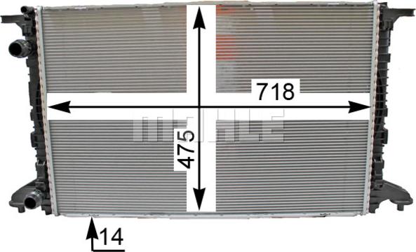 MAHLE CR 2176 000P - Radiators, Motora dzesēšanas sistēma onlydrive.pro