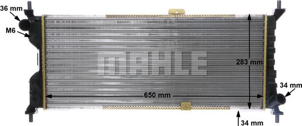 MAHLE CR 286 000S - Radiator, engine cooling onlydrive.pro