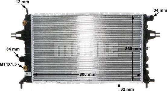 MAHLE CR 229 000S - Radiatorius, variklio aušinimas onlydrive.pro