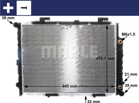 MAHLE CR 2204 001S - Radiators, Motora dzesēšanas sistēma onlydrive.pro