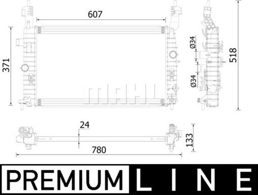 MAHLE CR 2229 000P - Radiator, engine cooling onlydrive.pro