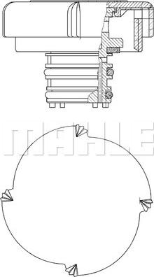 MAHLE CRB 22 000P - Sealing Cap, coolant tank onlydrive.pro