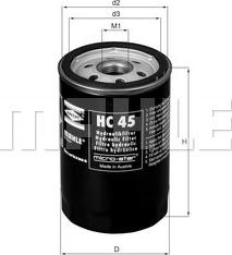 MAHLE HC 45 - Hydraulic Filter, automatic transmission onlydrive.pro