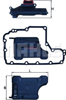 MAHLE HX 157D - Hydraulic Filter, automatic transmission onlydrive.pro