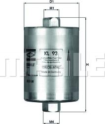 MAHLE KL 93 - Fuel filter onlydrive.pro