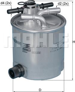 MAHLE KL 404/16 - Fuel filter onlydrive.pro