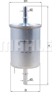 MAHLE KL 470 - Fuel filter onlydrive.pro
