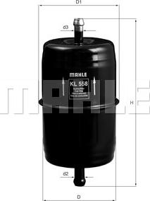 MAHLE KL 558 - Fuel filter onlydrive.pro