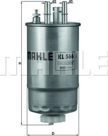 MAHLE KL 566 - Fuel filter onlydrive.pro