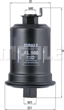 MAHLE KL 560 - Fuel filter onlydrive.pro