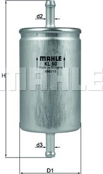 MAHLE KL 60 - Fuel filter onlydrive.pro