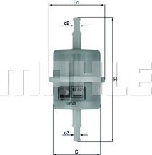 MAHLE KL63 - Fuel filter onlydrive.pro