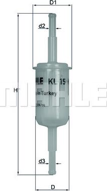 MAHLE KL 15 - Fuel filter onlydrive.pro