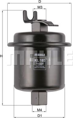 MAHLE KL 185 - Degvielas filtrs onlydrive.pro