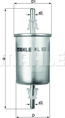 MAHLE KL 83 - Fuel filter onlydrive.pro