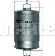 MAHLE KL 36 - Fuel filter onlydrive.pro