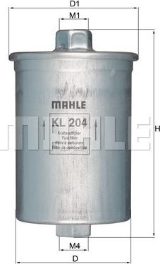 MAHLE KL 204 - Fuel filter onlydrive.pro