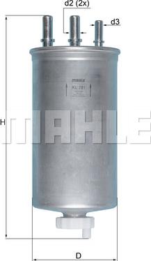 MAHLE KL 781 - Fuel filter onlydrive.pro