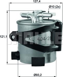 MAHLE KLH 44/25 - Fuel filter onlydrive.pro