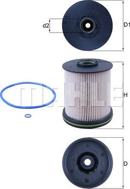 MAHLE KX 491/1D - Fuel filter onlydrive.pro