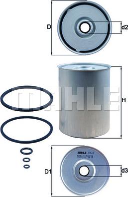 MAHLE KX 24D - Fuel filter onlydrive.pro