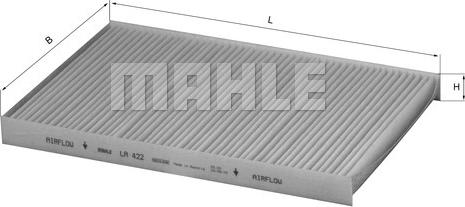 MAHLE LA 422 - Filter, interior air onlydrive.pro