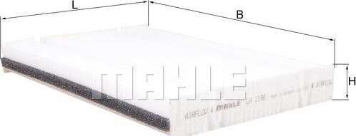 MAHLE LA 1198 - Filter, interior air onlydrive.pro