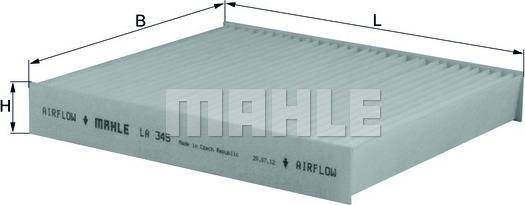 MAHLE LA 345 - Filter, interior air onlydrive.pro