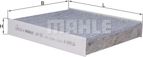 MAHLE LAK 923 - Filter, interior air onlydrive.pro
