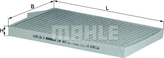 MAHLE LAK 469 - Filter, interior air onlydrive.pro