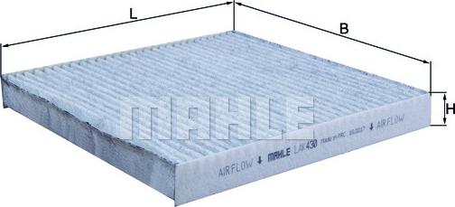 MAHLE LAK 430 - Filter, interior air onlydrive.pro