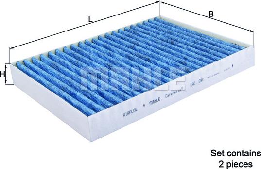 MAHLE LAO 292/S - Suodatin, sisäilma onlydrive.pro