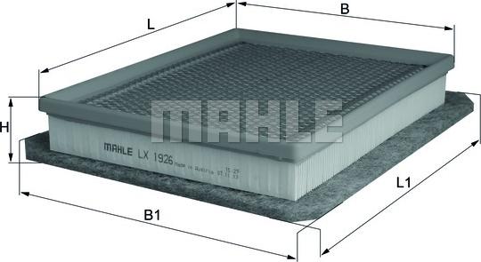 MAHLE LX 1926 - Air Filter, engine onlydrive.pro