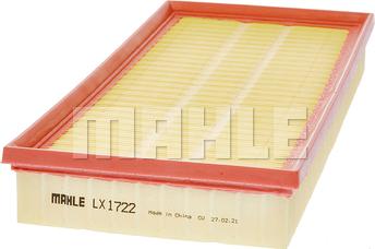 MAHLE LX 1722 - Air Filter, engine onlydrive.pro