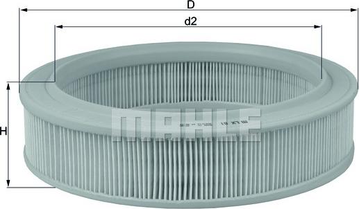 MAHLE LX 81 - Air Filter, engine onlydrive.pro