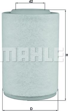 MAHLE LX 3286 - Air Filter, engine onlydrive.pro