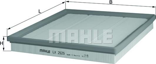 MAHLE LX 2525 - Ilmansuodatin onlydrive.pro