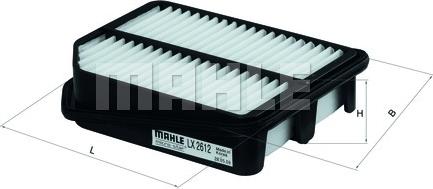 MAHLE LX 2612 - Air Filter, engine onlydrive.pro