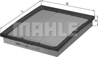 MAHLE LX 2683 - Air Filter, engine onlydrive.pro