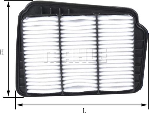MAHLE LX 2014 - Air Filter, engine onlydrive.pro