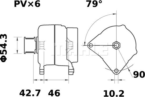 MAHLE MG 11 - Generaator onlydrive.pro