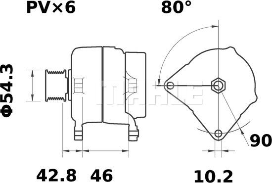 MAHLE MG 31 - Alternator onlydrive.pro