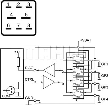 MAHLE MHG 13 - Control Unit, glow plug system onlydrive.pro