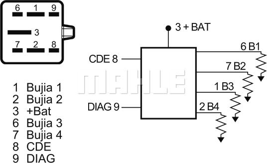 MAHLE MHG 2 - Control Unit, glow plug system onlydrive.pro