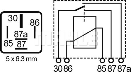 MAHLE MR 63 - Relay, main current onlydrive.pro